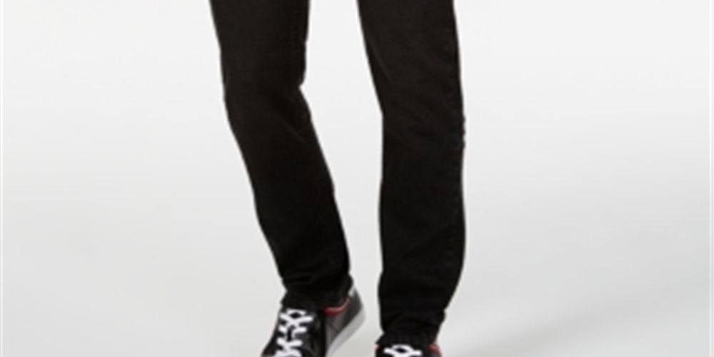 INC International Concepts Men's Denim High Rise Straight Leg Jeans Black Size 36X34