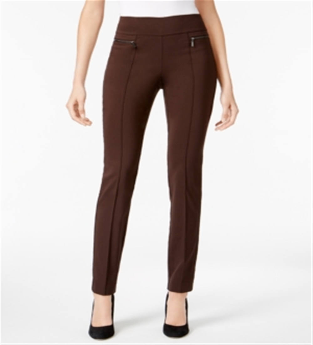 Style & Co Women's Rich Truffle Pull on Skinny Pants Brown Size XX-Large