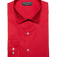Alfani Men's Slim Fit 2 Way Stretch Performance Solid Dress Shirt Red Size 14X32X33
