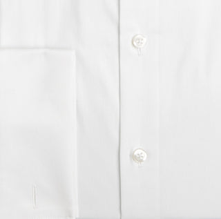Alfani Men's Slim Fit 2 Way Stretch French Cuff Dress Shirt White 32X33