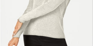 Karen Scott Women's Cotton Ribbed Sweater Gray Size XX-Large