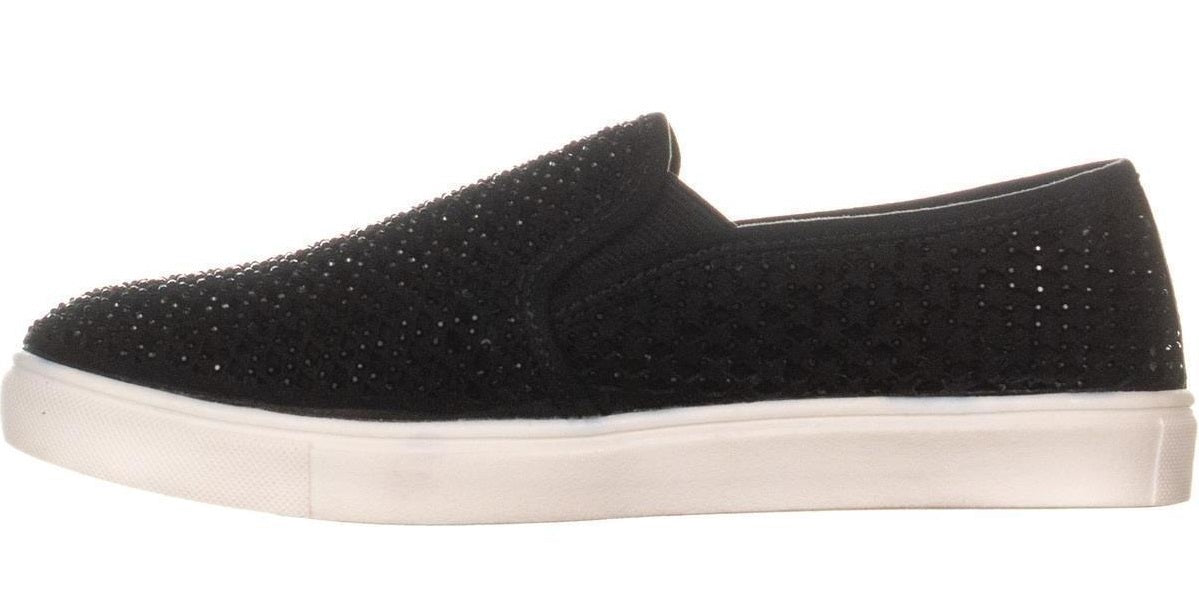 Material Girl Women's Eidyth Embellished Skimmer Shoes Black Size 7.5 M