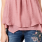 Style & Co Women's Lace Trim Swing Top Rose  Size XX-Large