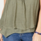 Style & Co Women's Sleeveless Jewel Neck Top Green Size Small