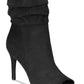 Material Girl Women's Petra Open Toe Heeled Ankle Boots Black Size 7 M