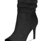 Material Girl Women's Petra Open Toe Heeled Ankle Boots Black Size 7 M