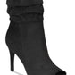 Material Girl Women's Petra Open Toe Heeled Ankle Boots Black Size 7.5 M