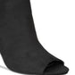 Material Girl Women's Petra Open Toe Heeled Ankle Boots Black Size 8 M