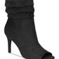 Material Girl Women's Petra Open Toe Heeled Ankle Boots Black Size 8 M