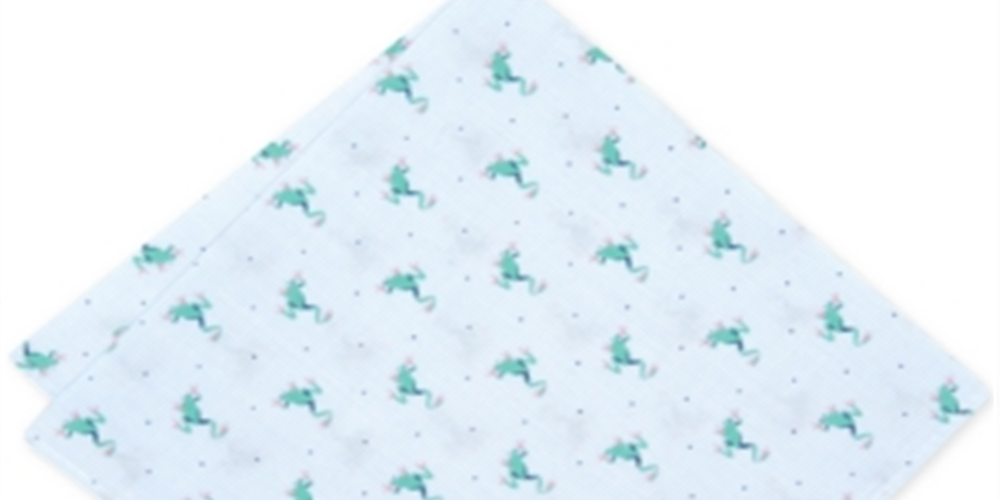 Bar III Men's Frog Striped Business Pocket Square Blue Size  Regular