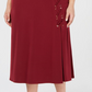 JM Collection Women's Plus Lace up a Line Skirt Black Size 3X