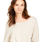 Style & Co Women's Tie Front Sweater Brown Size X-Small