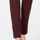 Alfani Women's Zippered Pockets Skinny Evening Pants Red Size 8