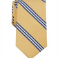 Club Room Men's Cranston Stripe Pattern Work Wear Neck Tie Yellow Size Regular