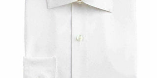 Alfani Men's Fitted Performance Stretch Solid Dress Shirt White Size M