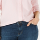 Charter Club Women's Long Sleeve Button up Top Pink Size Medium