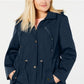Charter Club Women's Water Resistant Utility Jacket Blue Size 3X