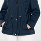 Charter Club Women's Water Resistant Utility Jacket Blue Size 3X