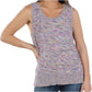 Style & Co Women's Side Slit Hi Lo Sweater Vest Purple