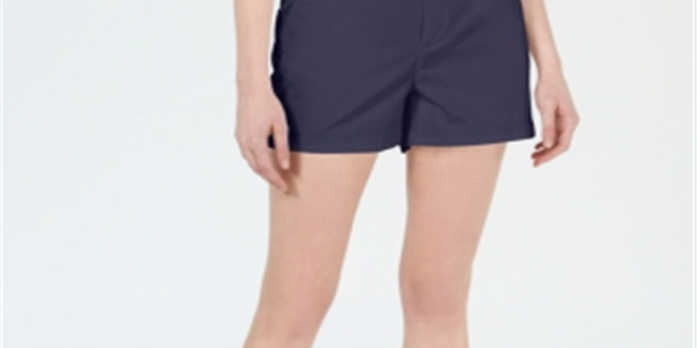 Maison Jules Women's Skinny Shorts Blue Size 2