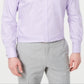 Tasso Elba Men's Classic Regular Fit Non Iron French Cuff Dress Shirt Purple Size 32X33