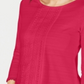 Charter Club Women's Cotton Lace Trim Top Pink Size Large