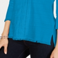 Charter Club Women's Cotton Lace Trim Top Blue Size XX-Large