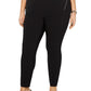 INC International Concepts Women's Ankle Solid Skinny Pants Black Size 20W