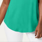 JM Collection Women's Scoop Neck Top Green Size X-Small