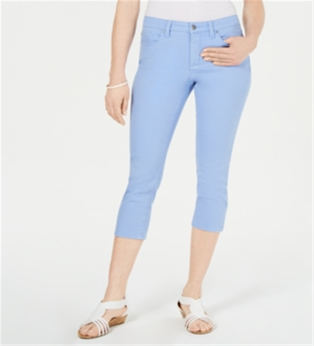 Charter Club Women's Tummy Control Bristol Capri Jeans Blue Size 8