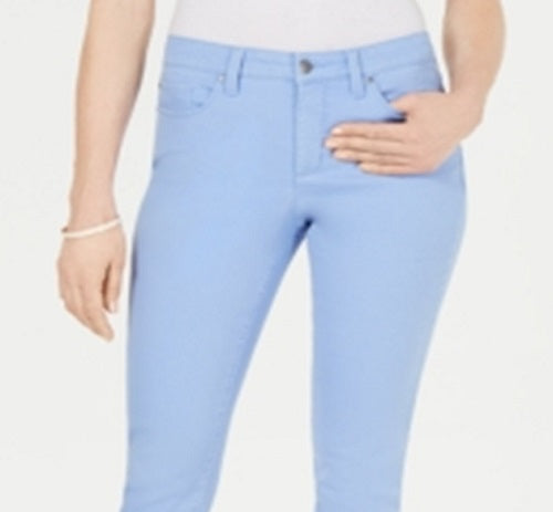 Charter Club Women's Tummy Control Bristol Capri Jeans Blue Size 8