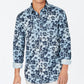 INC International Concepts Men's Peter Cotton Button Down Casual Shirt Blue Size XXX-Large