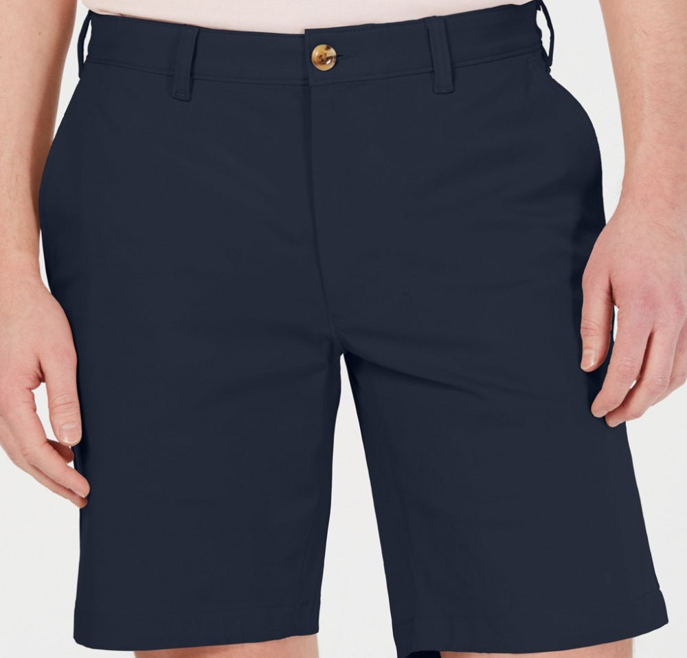 Club Room Men's Regular-Fit 9 4-Way Stretch Shorts Blue Size 40