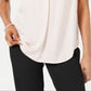 Alfani Women's Pleated Sleeveless V Neck Tank Top Pink Size Medium
