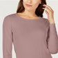 Alfani Women's Ruched Pullover Blouse Pink Size X-Large