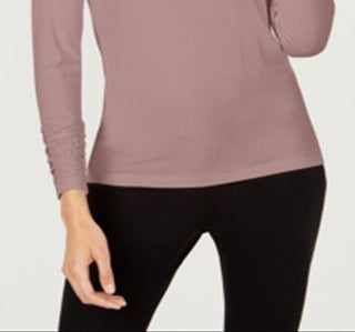 Alfani Women's Ruched Pullover Blouse Pink Size X-Large