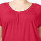 JM Collection Womens Solid Pullover Blouse Pink Size 1X