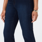 Charter Club Women's Tummy Control Cuffed Jeans Dark Blue Size 16