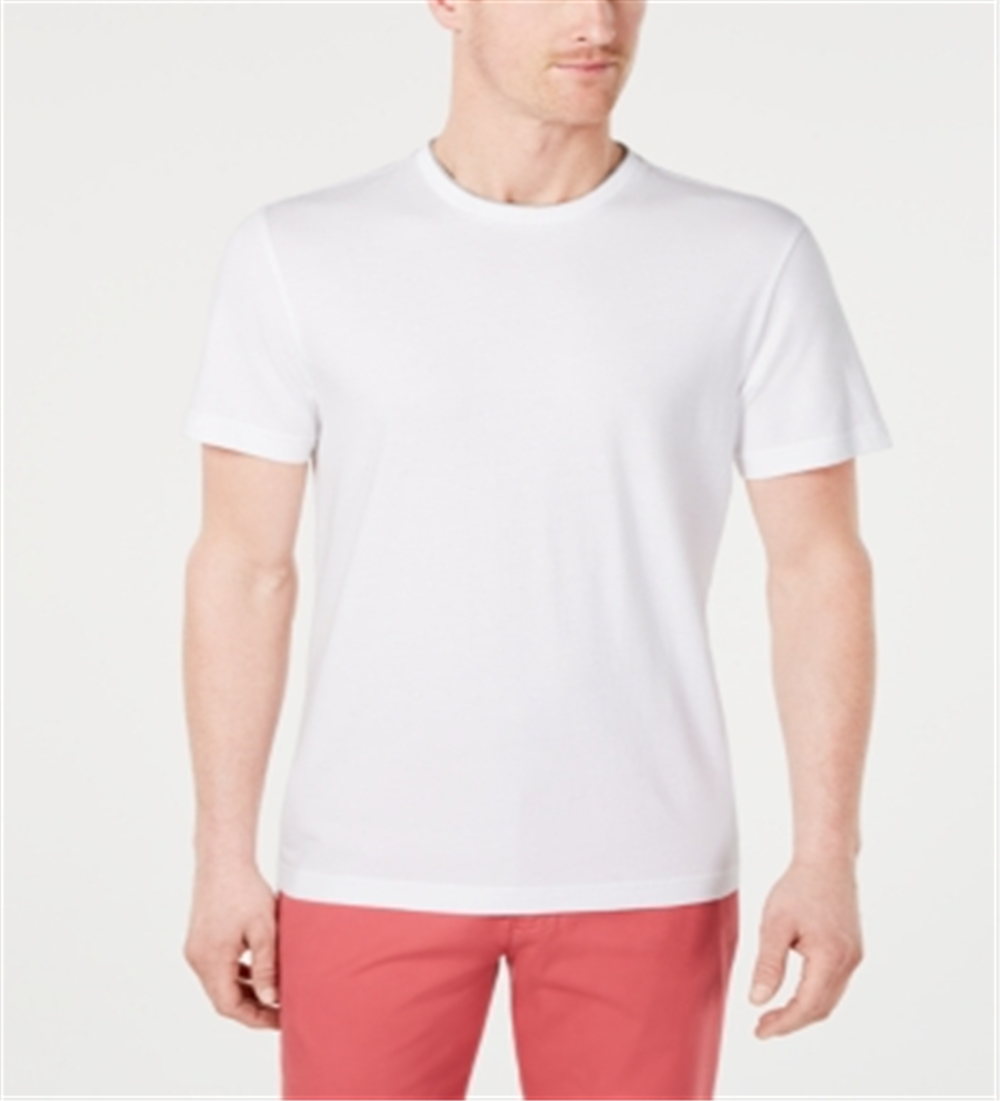 Club Room Men's Doubler Cotton Crewneck T-Shirt White Size Medium