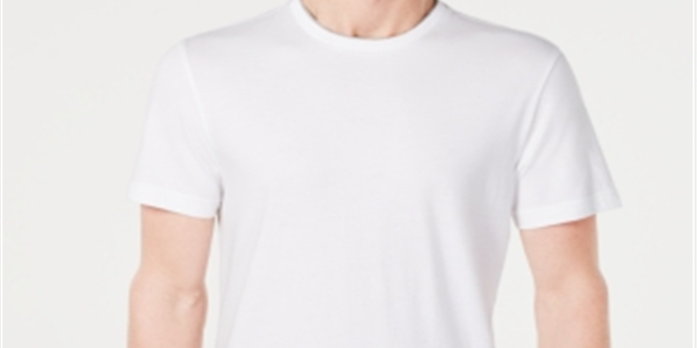 Club Room Men's Doubler Cotton Crewneck T-Shirt White Size Medium