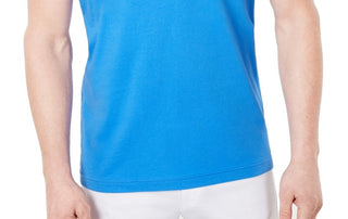 Club Room Men's T-Shirt Palace Crewneck Performance Tee Blue Size Small