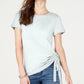 INC International Concepts Women's Ruched T-Shirt White Size X-Small
