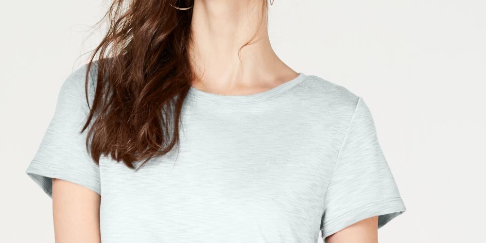 INC International Concepts Women's Ruched T-Shirt White Size X-Small