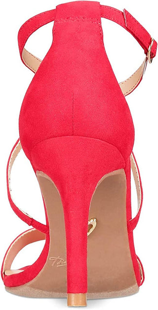 Thalia Sodi Women's Darria2 Fabric Open Toe Formal T-Strap Sandals Red Size 8.5 M