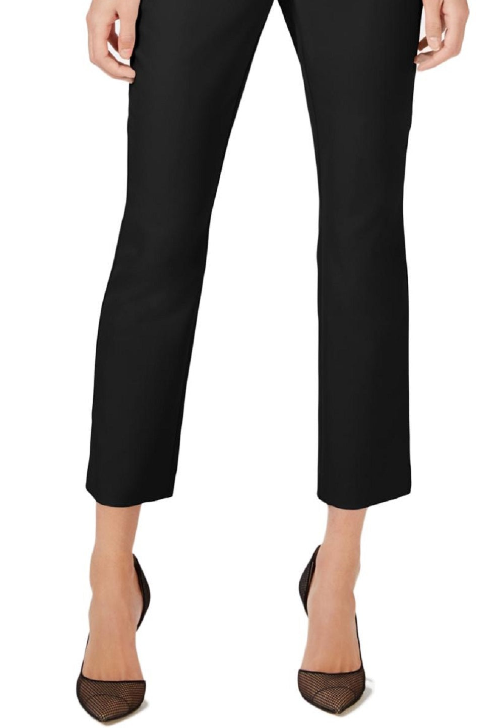 INC International Concepts Women's Ankle Straight Leg Pants Black Size 0