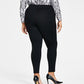 INC International Concepts Women's Skinny Pull On Ponte Pants Black Size 16W