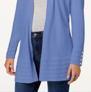Charter Club Women's Open Front Cardigan Blue Size Medium