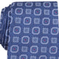 Tasso Elba Men's Medallion Silk Tie Blue Size Regular
