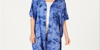 Jenni Women's Comfy Sleepwear Wrap Robe Blue Size OS