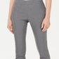 Charter Club Women's Cambridge Skinny Pull On Tummy Control Pants Gray Size 14